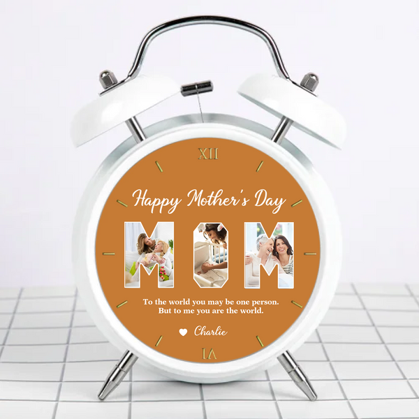 Personalized Photo Clock - Happy Mother's Day Gift for Mom