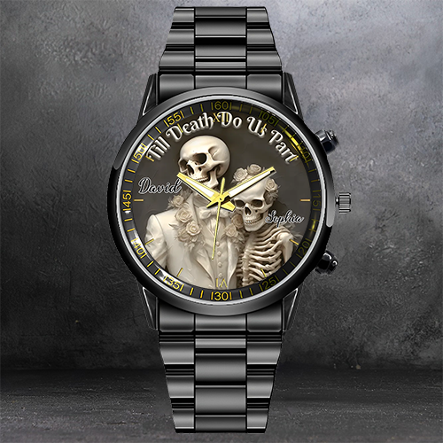 Till Death Do Us Part - Personalized Skull Watch