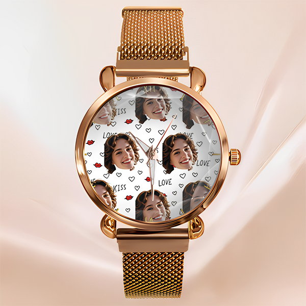 Personalized Couple Photo Watch - A Timeless Valentine's Day Gift for Him & Her