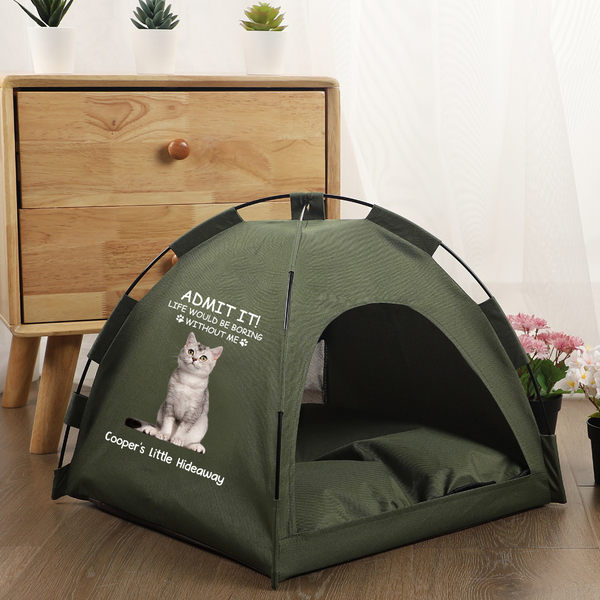 Personalized Pet Tent – Custom Pet Photo on Foldable, Breathable Shelter