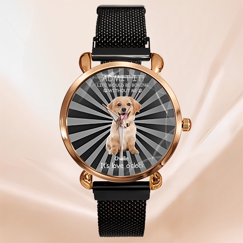 Personalized Pet Watch - Funny Pet-Themed Gift Watch