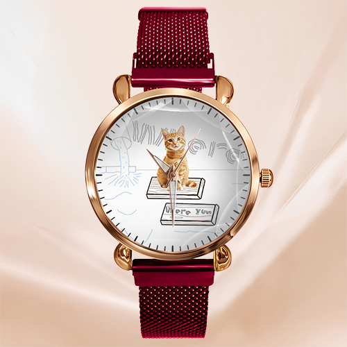 "Where Were You" Personalized Cat-Themed Watch