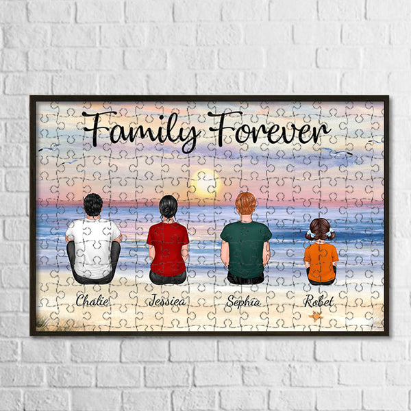 Customizable Vintage Style Wooden Jigsaw Puzzle For Family Memorial