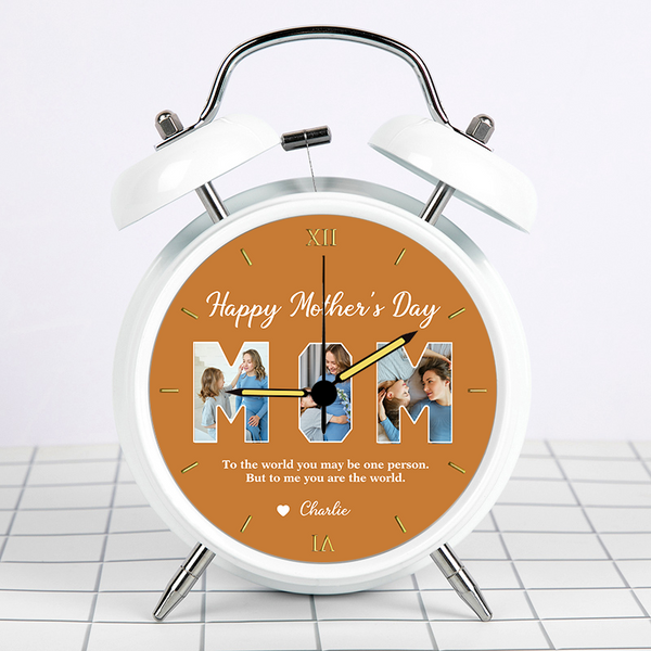 Personalized Photo Clock - Happy Mother's Day Gift for Mom