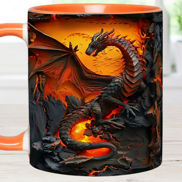 Love Dragons - Personalized Dragon Accent Mug