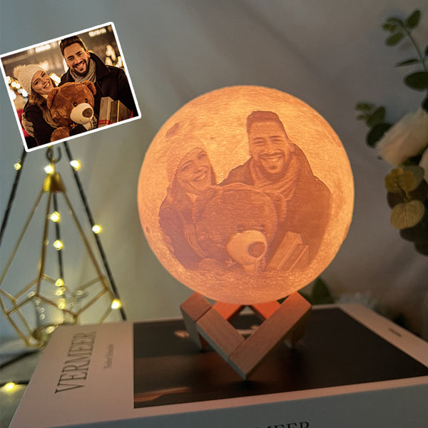 Customizable 3D Printed Personalized Memorial Lunar Lamp