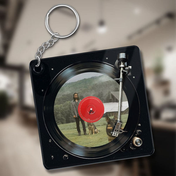 Customizable Acrylic Record Player Keychain