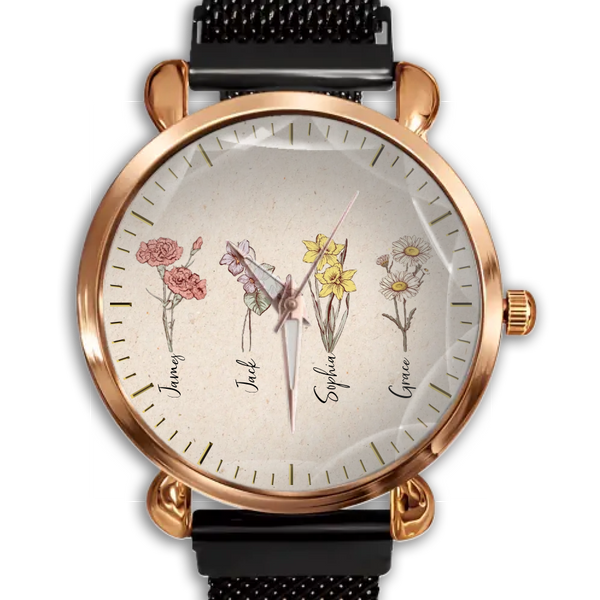 Grandma's Garden is Her Children Customized Watch