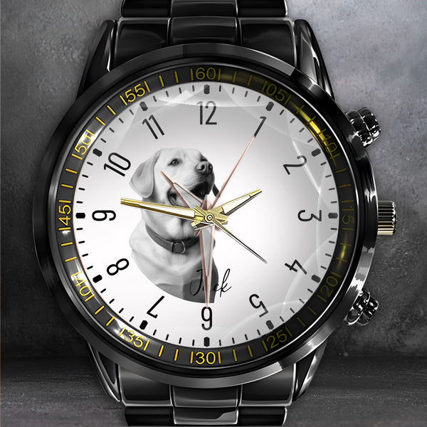 Elegant Portraits Personalized Pet Watch - Upload Your Pet Photo & Customize it!